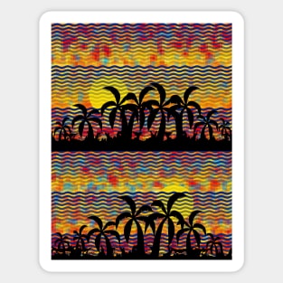 Trippy Tropical Nights Sticker